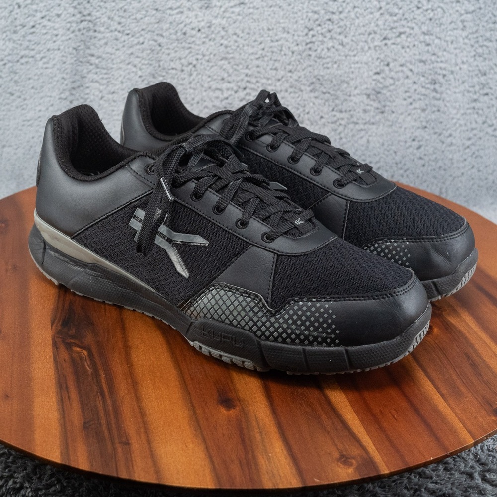 Kuru Quantum 2.0 Mens Size 14 W Jet Black Gray Athletic Running Shoes Sneakers